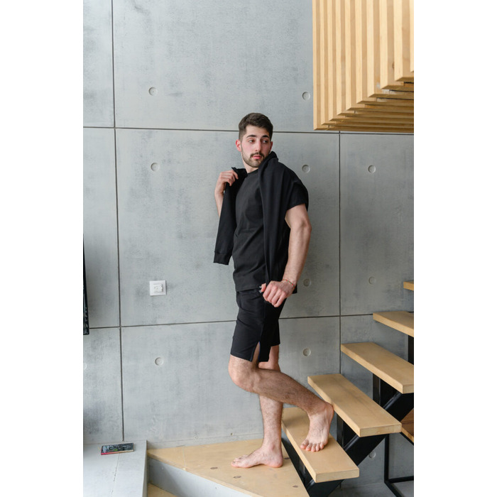 Комплект-трійка Світшот + Футболка приталена + Шорти