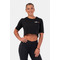 Топ Minimalist Logo NEBBIA crop top 600 Black