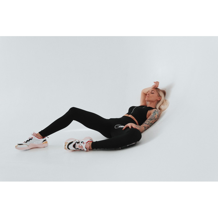 ТОП BLACK TOP WITH COLLAR AND ZIPPER