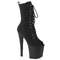 Ботинки Pleaser Enchant-1041FS *Каблук 8 дюймов, открытый носок 3 3/4 дюйма, боковая молния, черная замша/черный