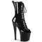 Чоботи Pleaser Enchant-1041 *8 дюймів на підборах, 3 3/4 дюйма з відкритим носком, чорні