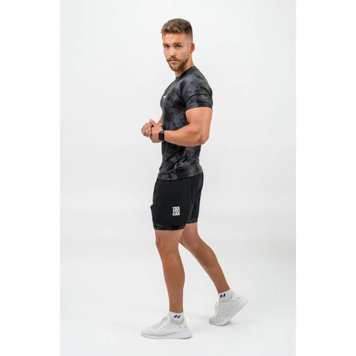 Футболка Nebbia Camouflage Compression T-shirt Maximum Black 338 Camo