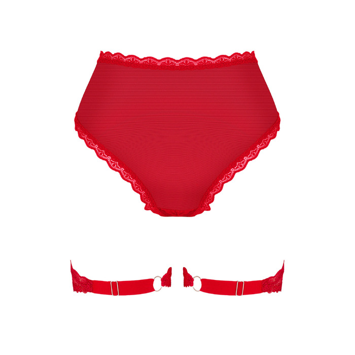 Трусики с поясом для чулок Obsessive Belovya M/L