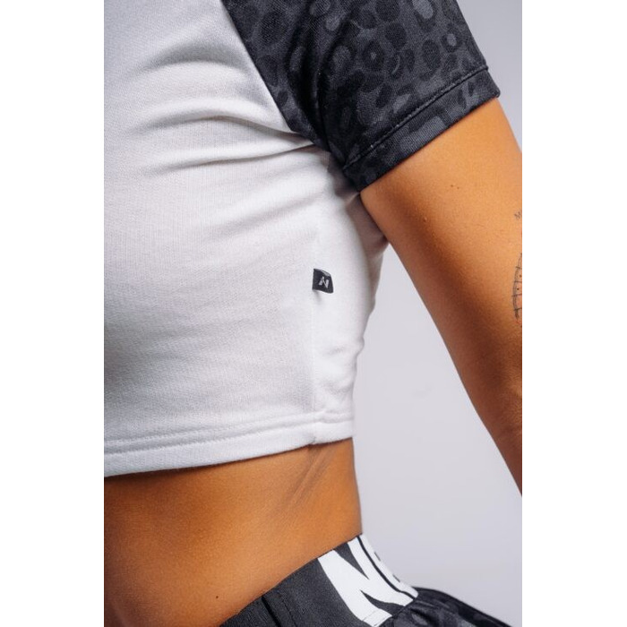 Топ Nebbia Crop Top Leopard '97 PRIMAL Black Leopard 861