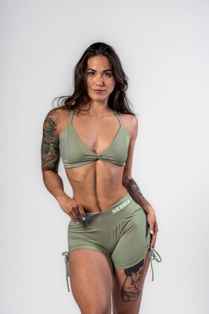 Шорти Nebbia Lace-Up Sculpting Shorts OWN YOUR POWER Light Green 429