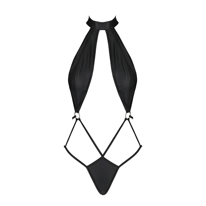 Боди с высоким воротником Passion JANNIES, черный, S/M