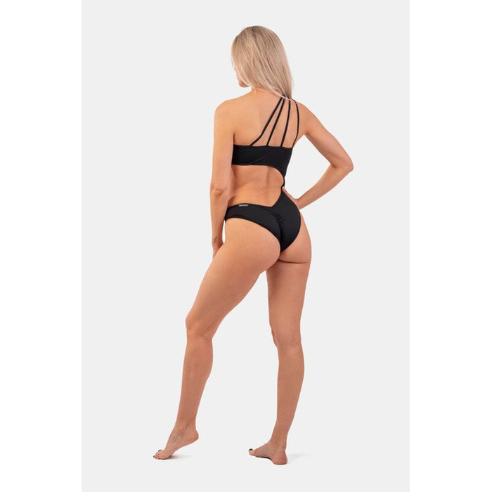 КУПАЛЬНИК ONE SHOULDER ASYMMETRICAL MONOKINI BLACK 459