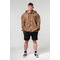 Кофта Nebbia Washed-off Zip Up Hoodie GYM BRO Light Brown 362