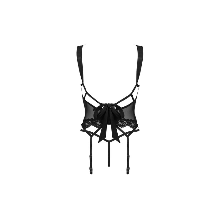 Комплект (корсет + трусики) Obsessive Setilla corset black L/XL