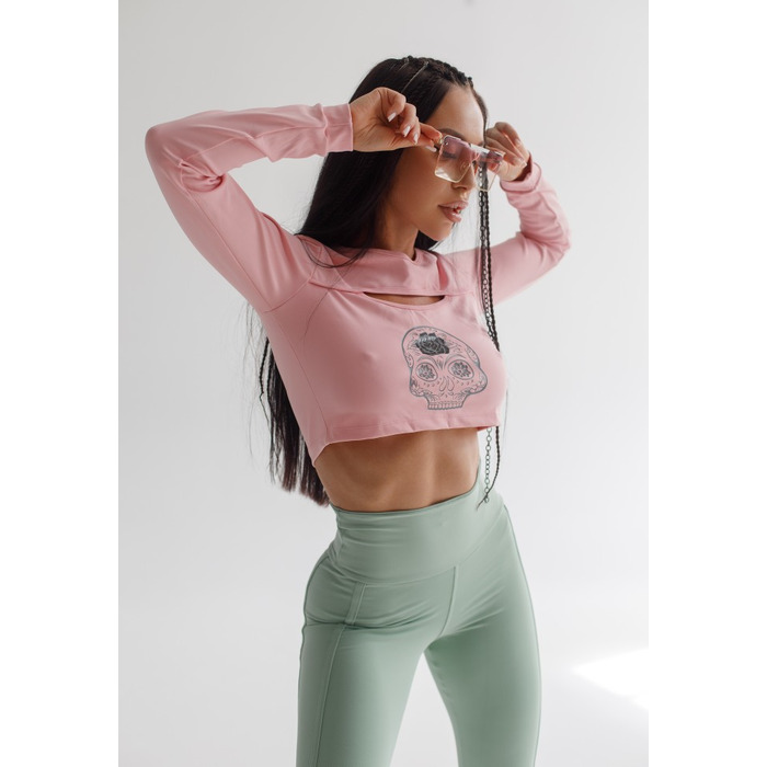 Топ Fitzona Rose Top With Long Sleeve and Detail on Chest