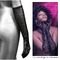 Перчатки в мелкую сетку со стразами CalExotics черные