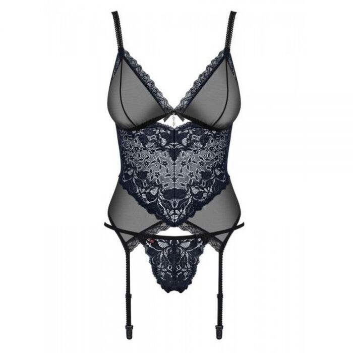 Корсет Obsessive 866-COR-1 corset & thong L/XL