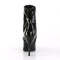 Черевики Pleaser на шнурівці Boots Seduce-1020, 5 дюймів, чорні, з блискавкою збоку