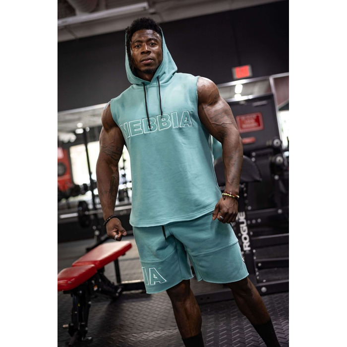 Безрукавка Nebbia Sleeveless Hoodie Sweatshirt IRON BEAST Green 710