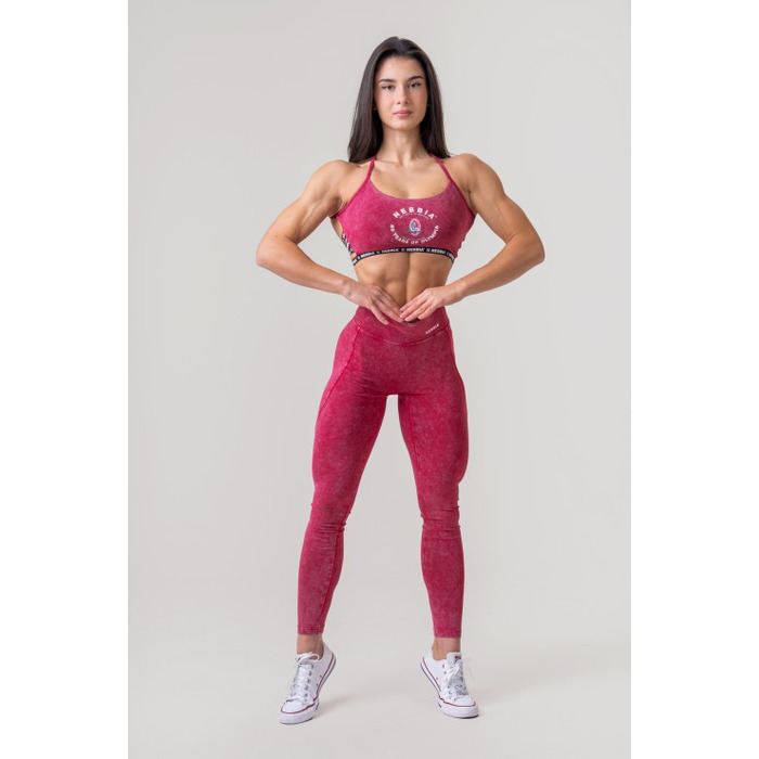 Легінси Nebbia Washed High Waisted Leggings LEGACY Red 777