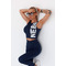 Топ Nebbia Tank top SNATCHED Dark Blue 627 Blue Dark