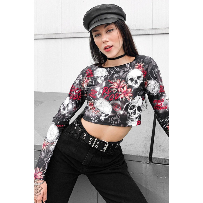 Топ Rock Code Blusa Cropped Shiver
