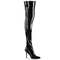 Чоботи Pleaser Boots Classique-3000 на 4-дюймовому каблуці, еластичні, чорні
