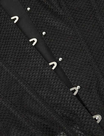 Корсет в сіточку Star Night з трусиками, чорний, XXL (без коробки)