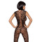 Комбинезон Obsessive c рисунком крыльев Bodystocking N112, черный, S\M