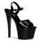 Босоніжки Pleaser Sky-309 на підборах 7 дюймів, босоніжки 2 3/4 дюйма PF, чорні