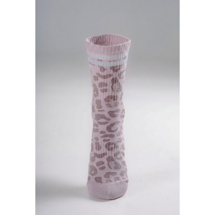 Шкарпетки Nebbia Leopard Crew Socks PRIMAL Pink Leopard 106