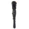 Сапоги Pleaser Seduce-3028, каблук 5 дюймов, эластичные, с пряжкой на ремешке, молнией сбоку, чёрная искусственная кожа
