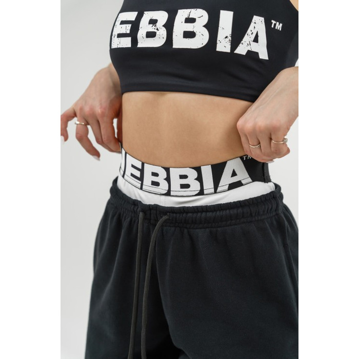 Штани Nebbia Fitness Sweatpants MUSCLE MOMMY Black 623