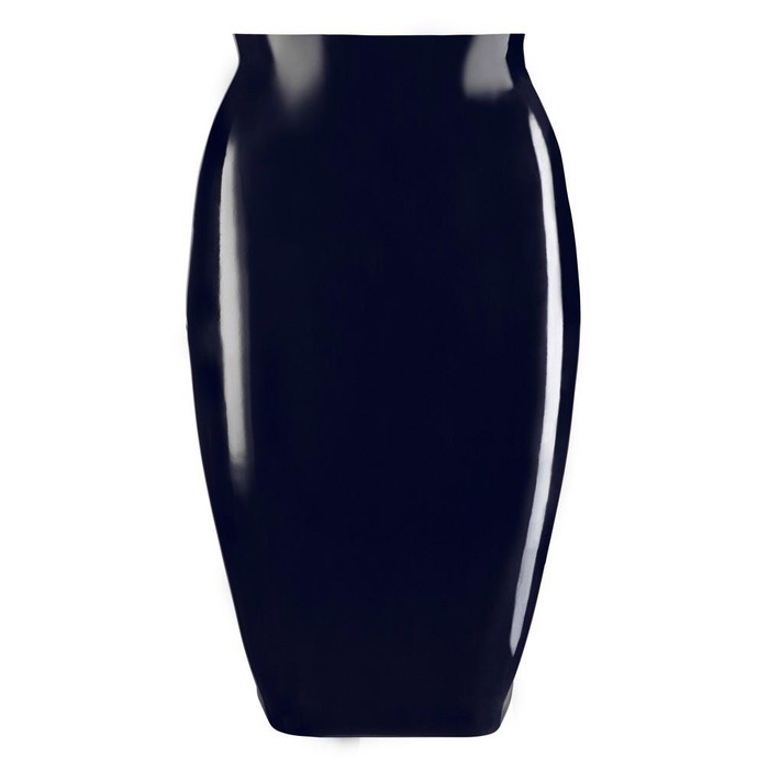 Юбка из латекса до колен LateX ROK midi черная, L