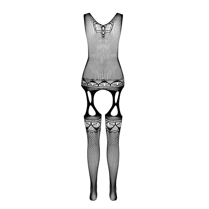 Бодистокинг ажурный с открытым доступом Passion BS099 red