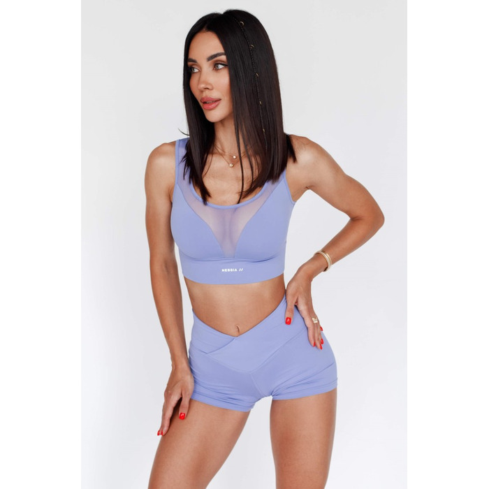 Шорти High Waisted Leggings Shorts AGILE Light Purple 475