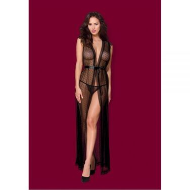 Пеньюар стрінги Obsessive 876-PEI-1 L / XL