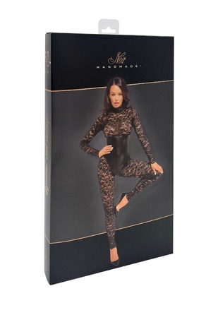 Комбинезон кружевной Noir Handmade Enigma F299 с молнией, черный, размер S
