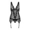 Комплект Emperita corset Obsessive чорний S/M