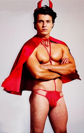 Костюм чортика O/S 3 предмети червоний Sunspice