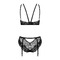 Еротичний комплект Obsessive Allastia set Чорний L/XL