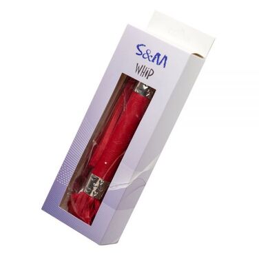 F61424 батіг з екошкіри FLOGGER RED