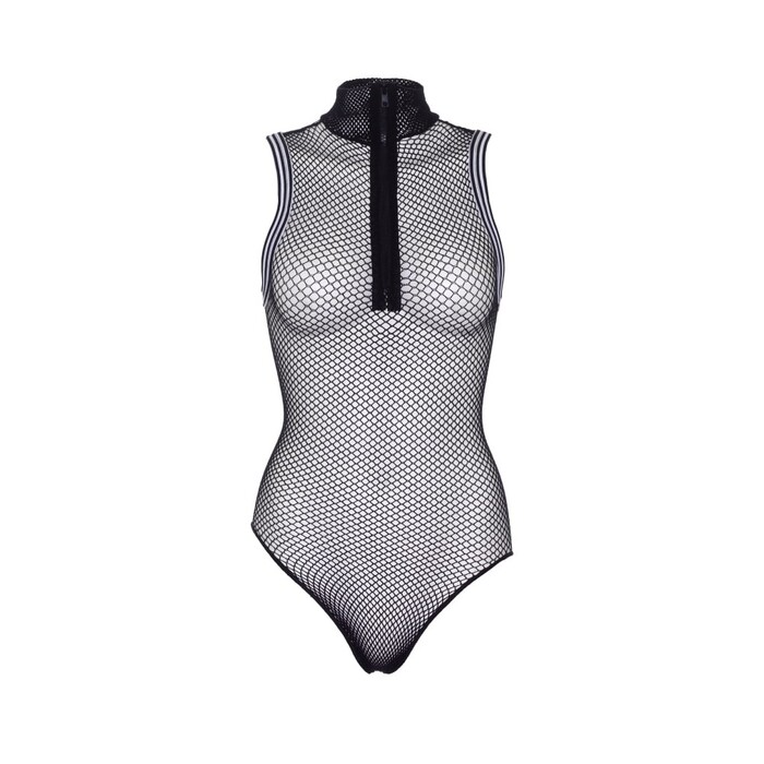 Боди в сетку спортивного стиля Leg Avenue, черный