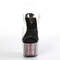 Босоніжки Pleaser Adore-708CG *7 дюймів на підборах, 2 3/4 дюйма з ремінцем на щиколотці PF з блискітками, прозорі/рожеві