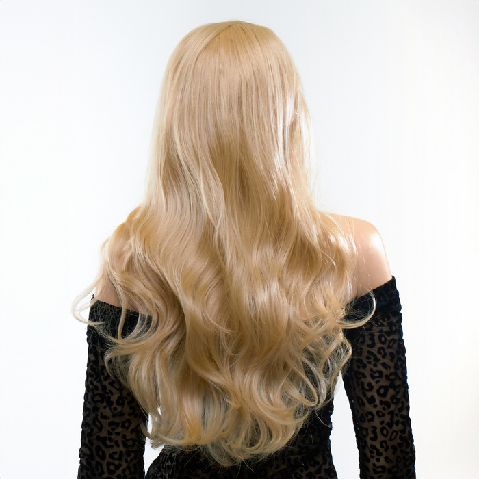 Перука довга кучерява з чубчиком Fetish Hair натуральний блонд, 60 см