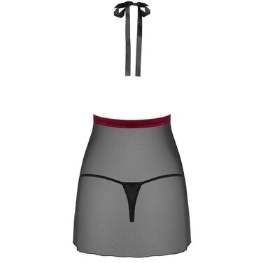 Пеньюар Obsessive Rossita черный, S/M