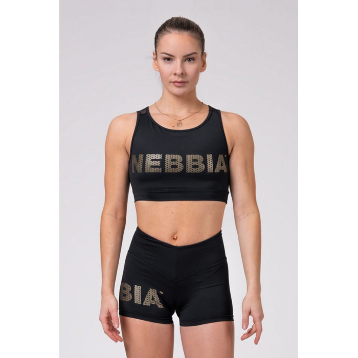 Топ Gold Mesh mini top 830 Black