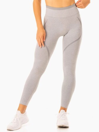 Леггинсы Excel Seamless High Waisted Leggings - Grey Marl