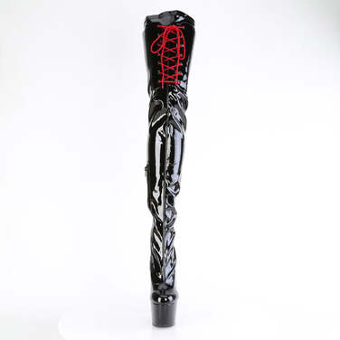 Ботинки Adore-4001WR *Каблук 7 дюймов, эластичный шаговый шов 2 3/4 дюйма, внутренняя молния 1/2 дюйма сбоку, черные