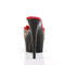 Шльопанці Pleaser Delight-601-6 на підборі 6 дюймів, двоколірні шльопанці 1 3/4 дюйма з бантом, леопардові/чорні