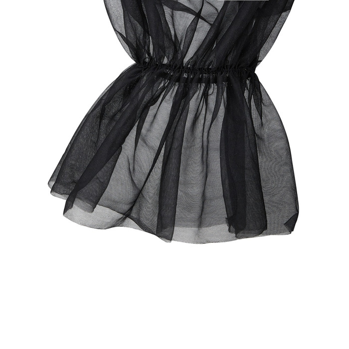 Корсет с рукавами Star Night 12 Plastic Bones на завязках лентах, черный, XS