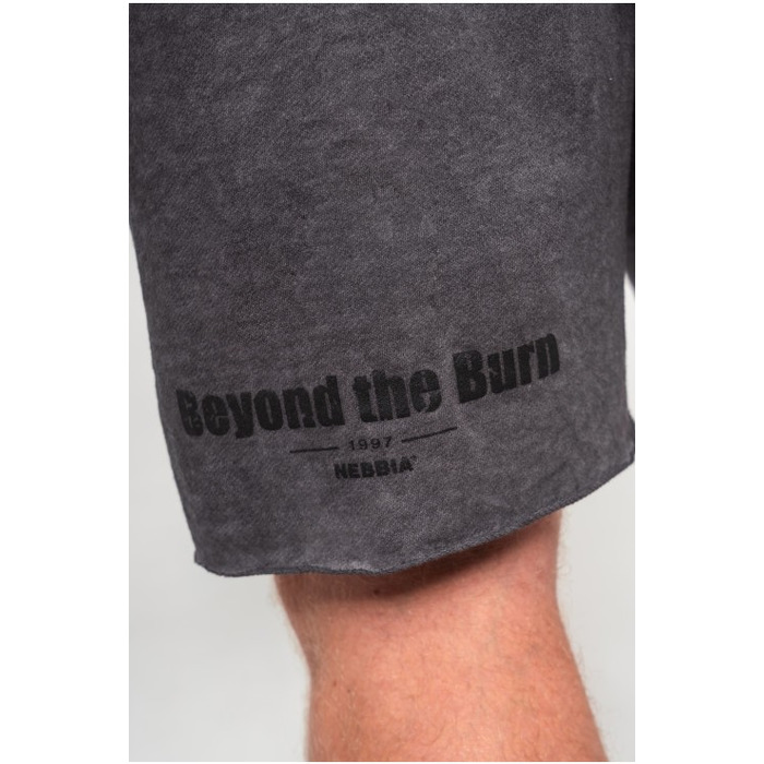 Шорти Nebbia Washed-off Gym Sweatshorts NO BS Black 367
