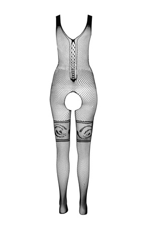 Комбинезон Passion BS069, с открытым доступом, black