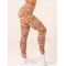 Легінси Ryderwear Unstoppable High Waisted Scrunch Leggings - Mocha Zebra