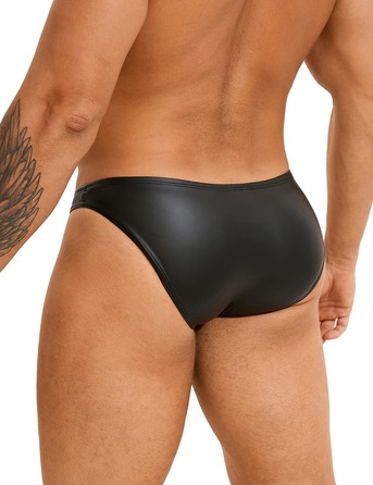 Сексуальные виниловые мужские трусы Star Night цвет черный, L